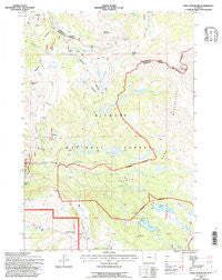 Shell Reservoir Wyoming Historical topographic map, 1:24000 scale, 7.5 X 7.5 Minute, Year 1993