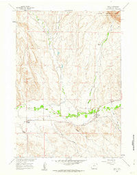 Shell Wyoming Historical topographic map, 1:24000 scale, 7.5 X 7.5 Minute, Year 1960