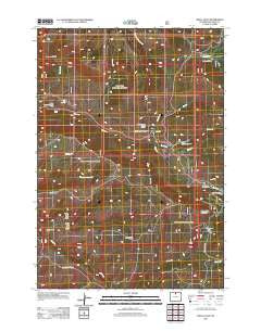 Shell Falls Wyoming Historical topographic map, 1:24000 scale, 7.5 X 7.5 Minute, Year 2012