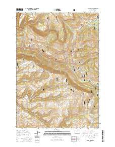 Shell Falls Wyoming Current topographic map, 1:24000 scale, 7.5 X 7.5 Minute, Year 2015