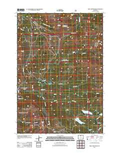Shell Reservoir Wyoming Historical topographic map, 1:24000 scale, 7.5 X 7.5 Minute, Year 2012