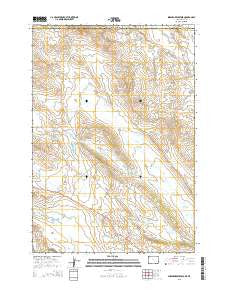 Shepard Reservoir Wyoming Current topographic map, 1:24000 scale, 7.5 X 7.5 Minute, Year 2015