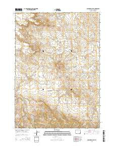Shepherds Point Wyoming Current topographic map, 1:24000 scale, 7.5 X 7.5 Minute, Year 2015