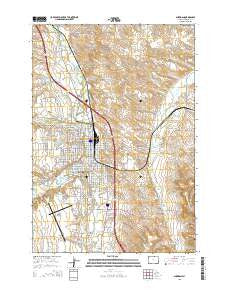 Sheridan Wyoming Current topographic map, 1:24000 scale, 7.5 X 7.5 Minute, Year 2015