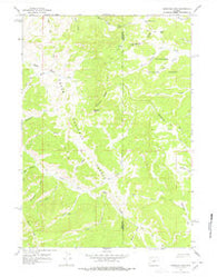 Sheridan Pass Wyoming Historical topographic map, 1:24000 scale, 7.5 X 7.5 Minute, Year 1965