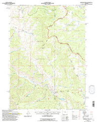 Sheridan Pass Wyoming Historical topographic map, 1:24000 scale, 7.5 X 7.5 Minute, Year 1991