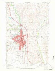Sheridan Wyoming Historical topographic map, 1:24000 scale, 7.5 X 7.5 Minute, Year 1968