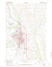 Sheridan Wyoming Historical topographic map, 1:24000 scale, 7.5 X 7.5 Minute, Year 1968
