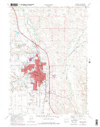 Sheridan Wyoming Historical topographic map, 1:24000 scale, 7.5 X 7.5 Minute, Year 1968