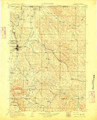Sheridan Wyoming Historical topographic map, 1:125000 scale, 30 X 30 Minute, Year 1911