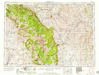 Sheridan Wyoming Historical topographic map, 1:250000 scale, 1 X 2 Degree, Year 1958