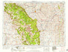 Sheridan Wyoming Historical topographic map, 1:250000 scale, 1 X 2 Degree, Year 1958