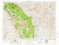 Sheridan Wyoming Historical topographic map, 1:250000 scale, 1 X 2 Degree, Year 1958