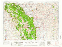 Sheridan Wyoming Historical topographic map, 1:250000 scale, 1 X 2 Degree, Year 1962