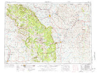 Sheridan Wyoming Historical topographic map, 1:250000 scale, 1 X 2 Degree, Year 1955