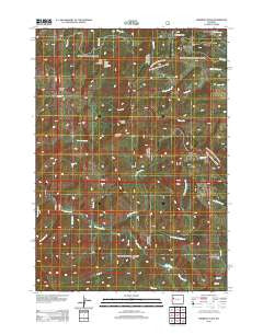 Sheridan Pass Wyoming Historical topographic map, 1:24000 scale, 7.5 X 7.5 Minute, Year 2012