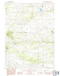 Sherman Mountains East Wyoming Historical topographic map, 1:24000 scale, 7.5 X 7.5 Minute, Year 1987