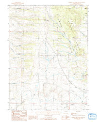 Sherman Mountains West Wyoming Historical topographic map, 1:24000 scale, 7.5 X 7.5 Minute, Year 1987