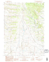 Sherman Mountains West Wyoming Historical topographic map, 1:24000 scale, 7.5 X 7.5 Minute, Year 1987