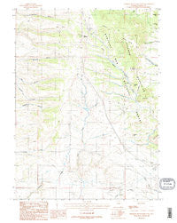 Sherman Mountains West Wyoming Historical topographic map, 1:24000 scale, 7.5 X 7.5 Minute, Year 1987
