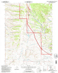 Sherman Mountains West Wyoming Historical topographic map, 1:24000 scale, 7.5 X 7.5 Minute, Year 1992