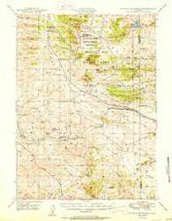 Sherman Mountains Wyoming Historical topographic map, 1:62500 scale, 15 X 15 Minute, Year 1950