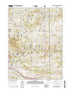 Sherman Mountains East Wyoming Current topographic map, 1:24000 scale, 7.5 X 7.5 Minute, Year 2015