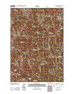 Sherrard Hill Wyoming Historical topographic map, 1:24000 scale, 7.5 X 7.5 Minute, Year 2012