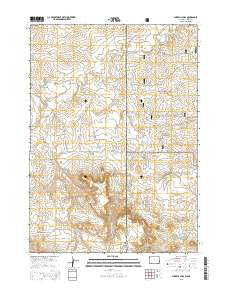 Sherrill Hills Wyoming Current topographic map, 1:24000 scale, 7.5 X 7.5 Minute, Year 2015