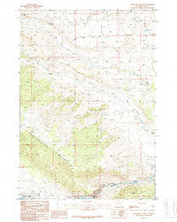 Shoshone Canyon Wyoming Historical topographic map, 1:24000 scale, 7.5 X 7.5 Minute, Year 1987
