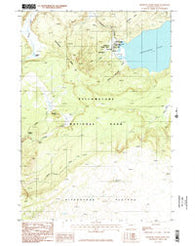 Shoshone Geyser Basin Wyoming Historical topographic map, 1:24000 scale, 7.5 X 7.5 Minute, Year 1986