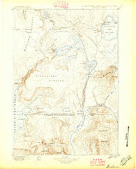 Shoshone Wyoming Historical topographic map, 1:125000 scale, 30 X 30 Minute, Year 1888