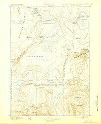 Shoshone Wyoming Historical topographic map, 1:125000 scale, 30 X 30 Minute, Year 1895