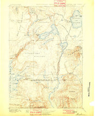 Shoshone Wyoming Historical topographic map, 1:125000 scale, 30 X 30 Minute, Year 1901
