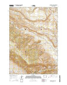 Shoshone Canyon Wyoming Current topographic map, 1:24000 scale, 7.5 X 7.5 Minute, Year 2015