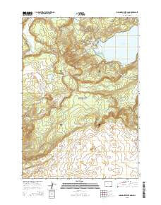 Shoshone Geyser Basin Wyoming Current topographic map, 1:24000 scale, 7.5 X 7.5 Minute, Year 2015