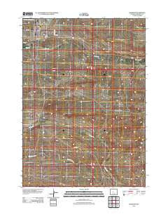 Shoshoni Wyoming Historical topographic map, 1:24000 scale, 7.5 X 7.5 Minute, Year 2012