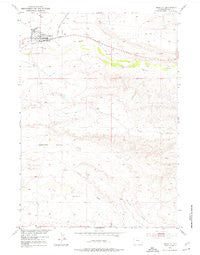 Shoshoni Wyoming Historical topographic map, 1:24000 scale, 7.5 X 7.5 Minute, Year 1951