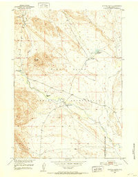 Shotgun Butte Wyoming Historical topographic map, 1:24000 scale, 7.5 X 7.5 Minute, Year 1950
