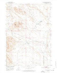Shotgun Butte Wyoming Historical topographic map, 1:24000 scale, 7.5 X 7.5 Minute, Year 1950