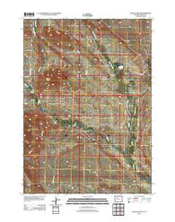 Shotgun Butte Wyoming Historical topographic map, 1:24000 scale, 7.5 X 7.5 Minute, Year 2012