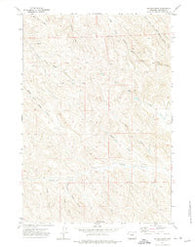 Shuler Draw Wyoming Historical topographic map, 1:24000 scale, 7.5 X 7.5 Minute, Year 1971