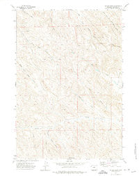 Shuler Draw Wyoming Historical topographic map, 1:24000 scale, 7.5 X 7.5 Minute, Year 1971