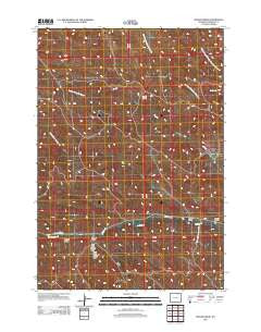 Shuler Draw Wyoming Historical topographic map, 1:24000 scale, 7.5 X 7.5 Minute, Year 2012