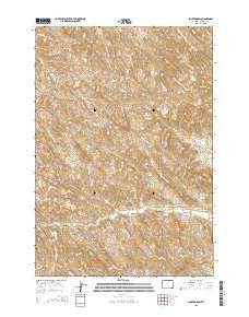 Shuler Draw Wyoming Current topographic map, 1:24000 scale, 7.5 X 7.5 Minute, Year 2015