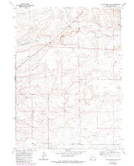 Shute Creek Lake Wyoming Historical topographic map, 1:24000 scale, 7.5 X 7.5 Minute, Year 1969