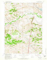 Sibley Peak Wyoming Historical topographic map, 1:24000 scale, 7.5 X 7.5 Minute, Year 1961