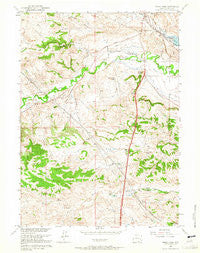 Sibley Peak Wyoming Historical topographic map, 1:24000 scale, 7.5 X 7.5 Minute, Year 1961