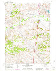 Sibley Peak Wyoming Historical topographic map, 1:24000 scale, 7.5 X 7.5 Minute, Year 1961