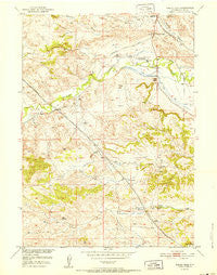 Sibley Peak Wyoming Historical topographic map, 1:24000 scale, 7.5 X 7.5 Minute, Year 1951